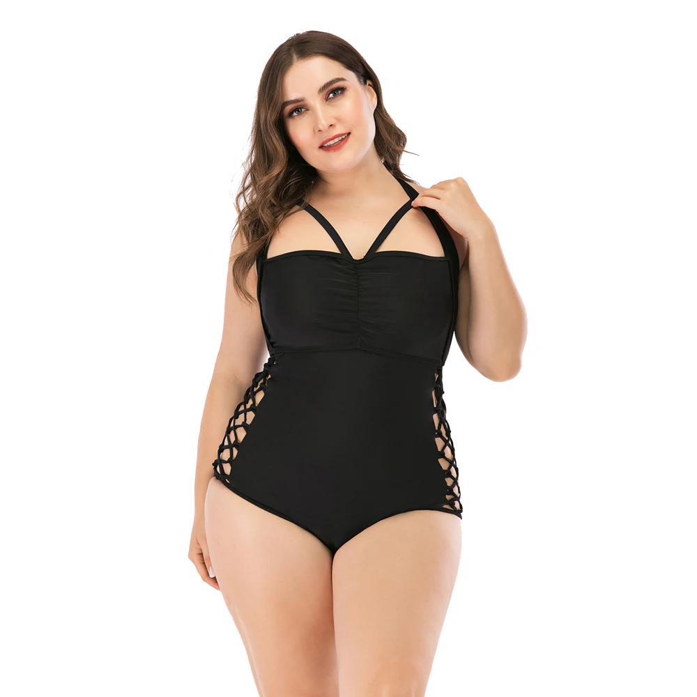 2021 женские Плавание одежда размера плюс Одна деталь костюм больших размеров для