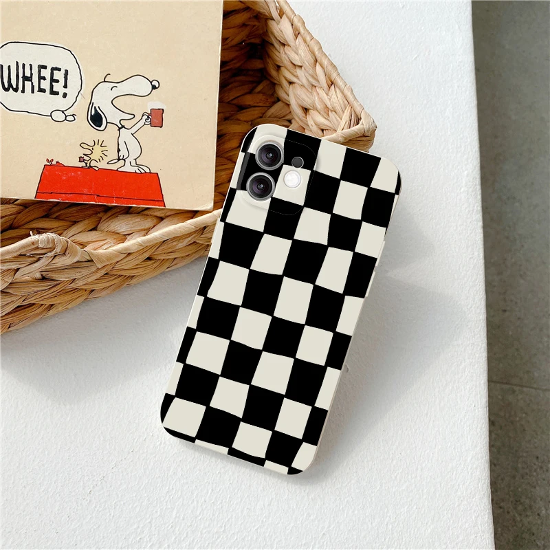 

NOTE 9 J5 J7 PRO silicone A52 A70 quality S10 PLUS for SAMSUNG phone case J6 PLUS 2018 back cover Fashion color check pattern