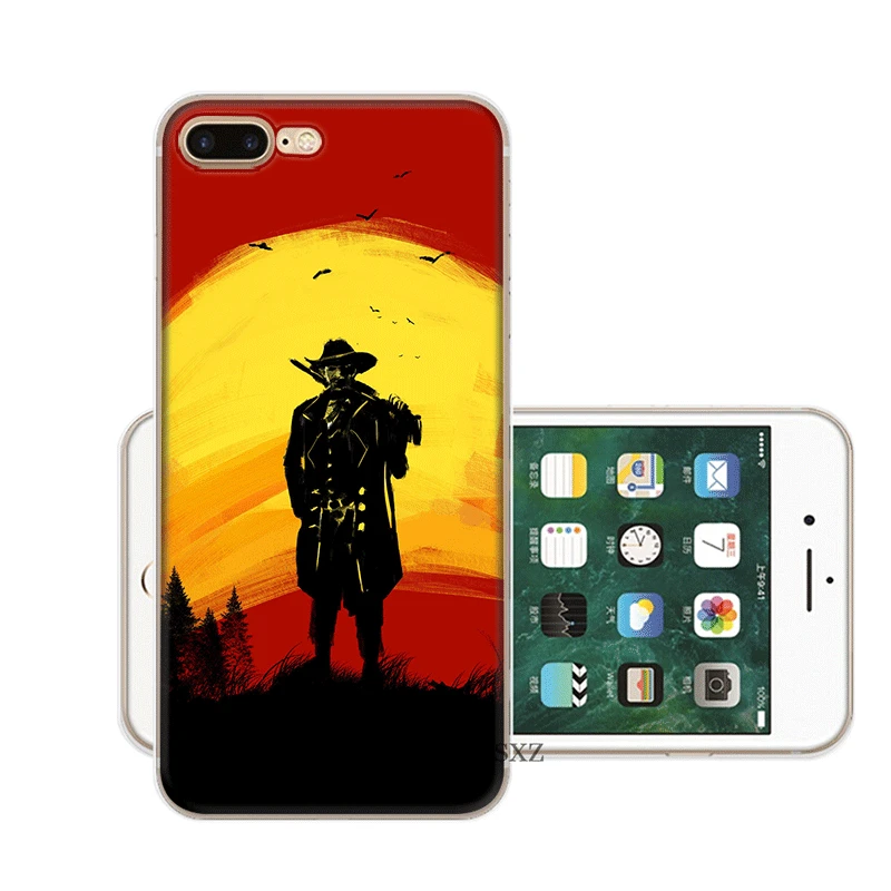 H11 Чехол для мобильного телефона iPhone 5 5S SE 6 6S 7 8 Plus X XR XS Max, Жесткий Чехол, крутая игра, красные изображения из фильма «Red Dead Redemption» 2 - Цвет: H11