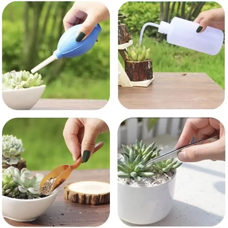 

14PCS Garden Planting Tool Set Bonsai Succulent Transplanting Fairy Garden Planting Gardening Hand Tools for Garden