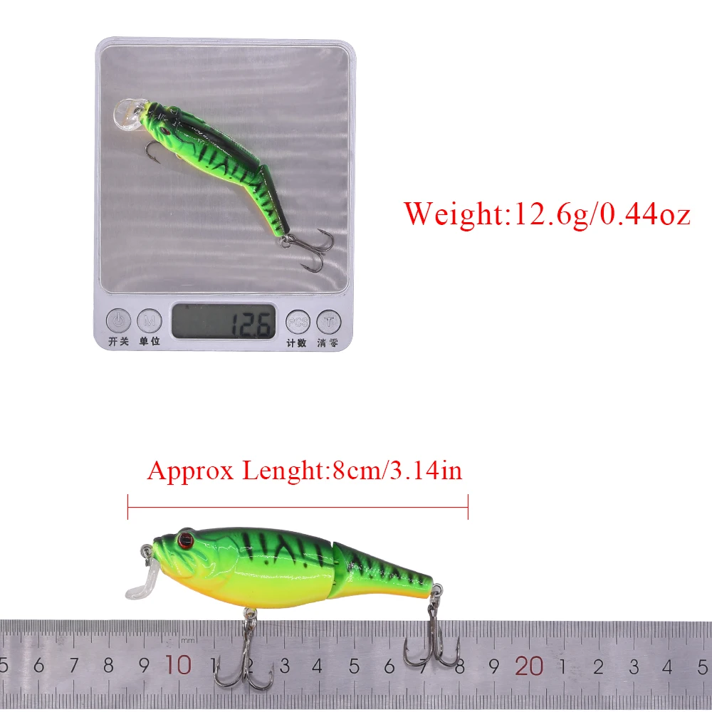 MAKEBASS Crankbait мульти-шарнирная 2 секции BassBaits 3in0. 44oz рыболовные приманки Swimbait HardBaits Искусственные воблеры рыболовные снасти