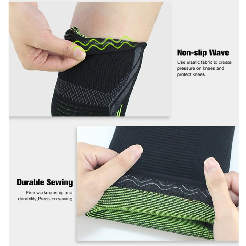 

Knee Pad Breathable Warmth Training Elastic Knitted Knee Brace Support Compression Sleeves Leg Knee Protector