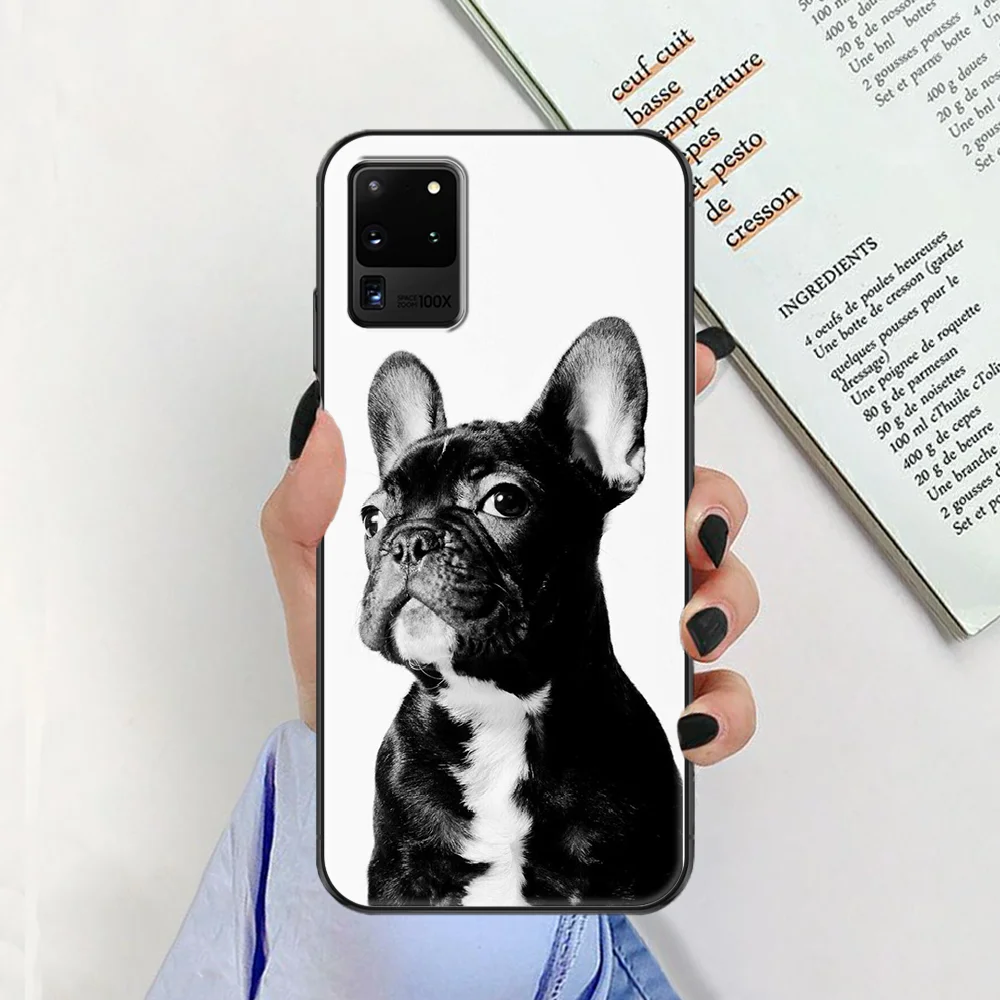 Чехол-накладка для Samsung Galaxy Note 4 8 9 10 20 S8 S9 S10 S10E S20 Plus UITRA Ультрачерный с французским