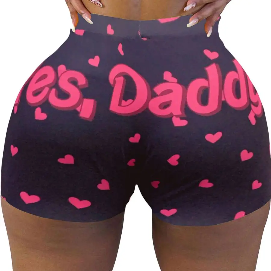 Шорты женские с эластичным поясом пикантные облегающие Короткие штаны принтом в