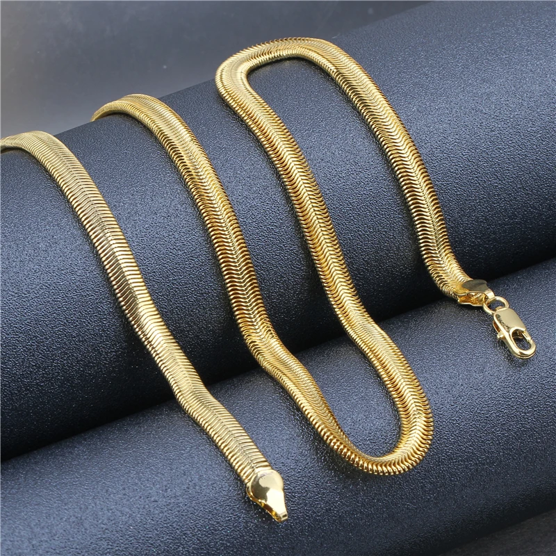 20 дюймов золото Цвет змея Чиан ожерелье для мужчин и женщин мягкая не