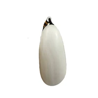 chinese hand carved natural white jade stone hand handle pieces hand play pendant