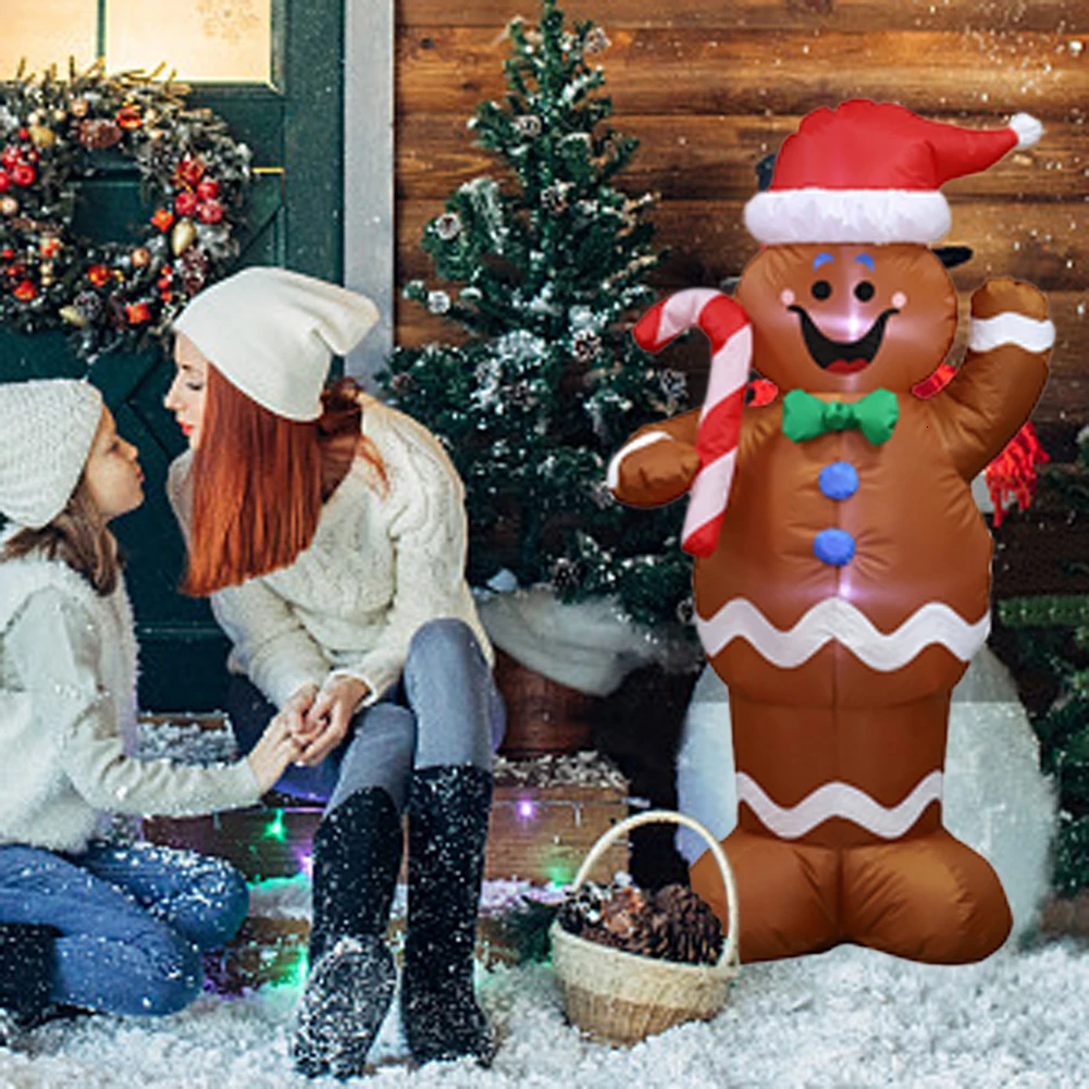 Вечерние украшения 1 8/2 4 м надувные в виде деда мороза пряника снеговика
