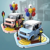 300pcs city lovely car vehicle building block toys interior decoration assemble diy children toys christmas gifts