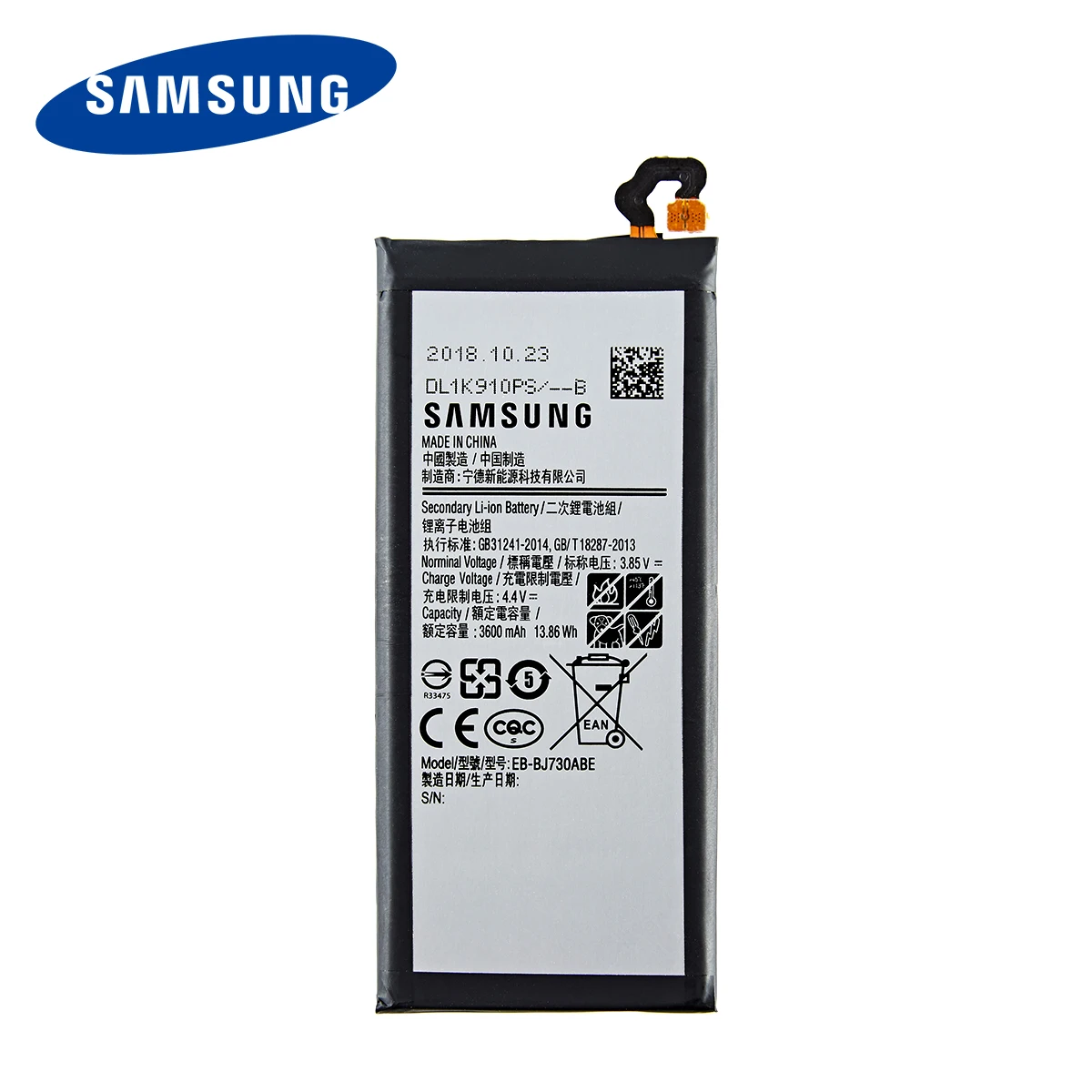 Оригинальный телефон SAMSUNG 3600 мАч аккумулятор для Samsung Galaxy J7 Pro 2017 EB-BJ730ABE J730F/G J730DS