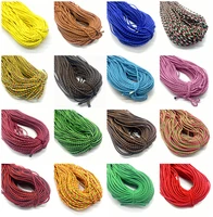 5 yards 3mm waxed braided rope thread bracelet rope home textile garment bags home jewely diy accessories