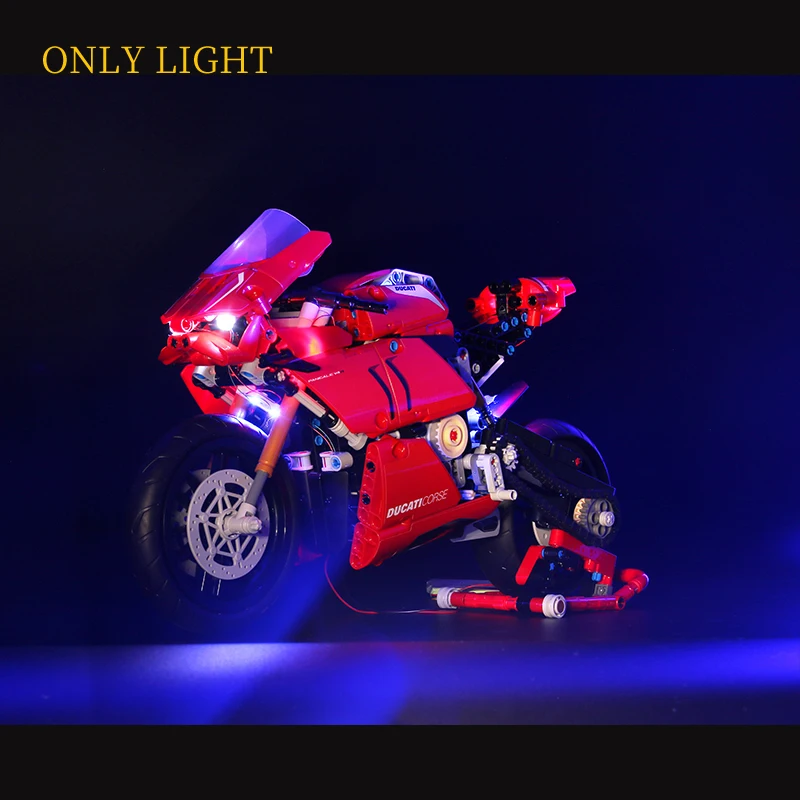Только набор светодиодных светильников для 42017 Ducatiiss V4 R 10272 технический мотоцикл