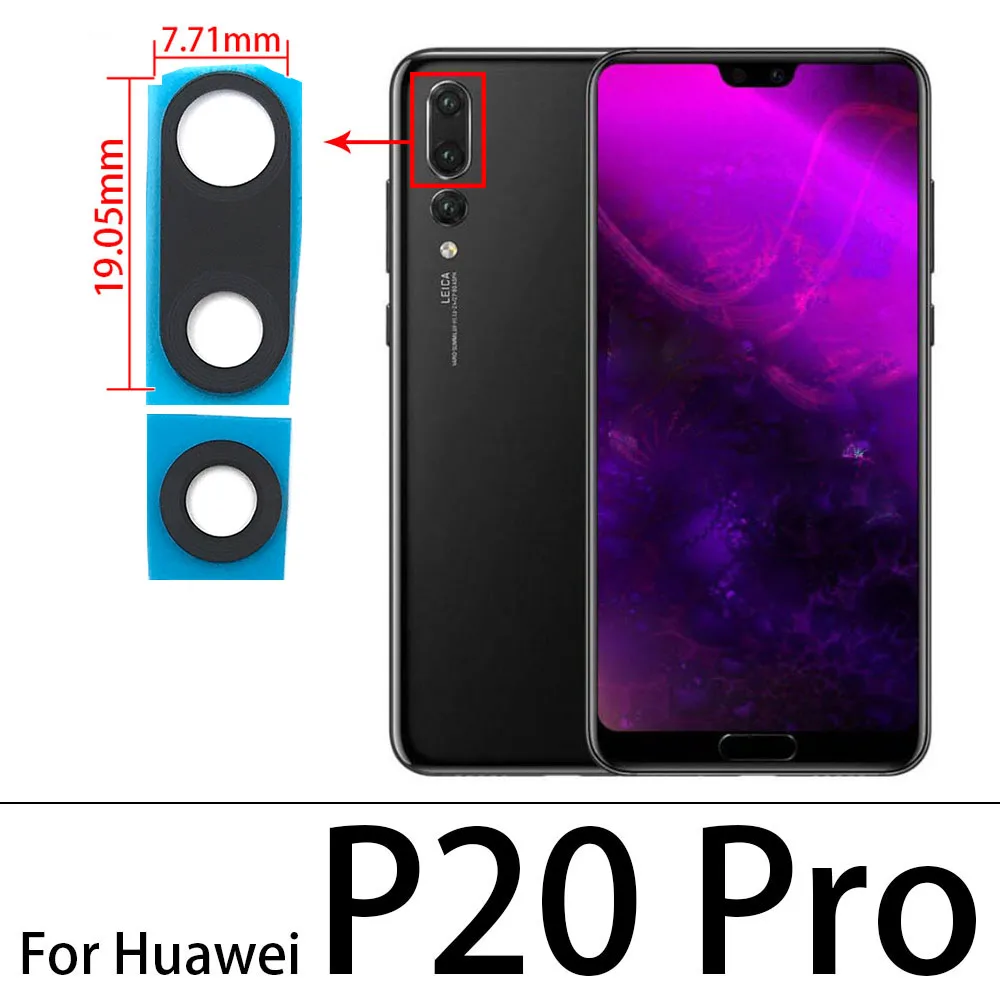 Новинка для Huawei P40 Lite 5G E P30 P20 Pro заднее стекло объектива камеры заднего вида с клей
