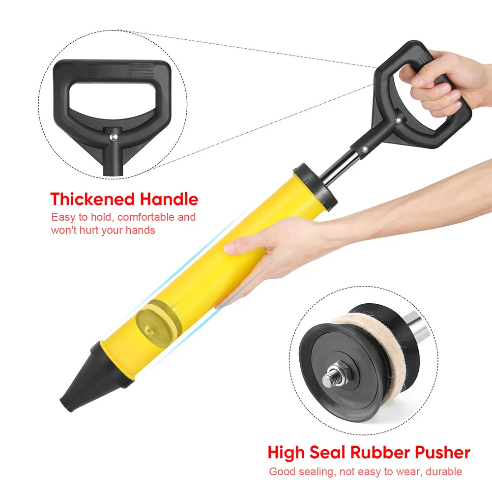 Caulking Gun Cement Lime Pump Grouting Mortar Sprayer Applicator Grout Filling Tools With 4 Nozzles Cement Caulking Pump