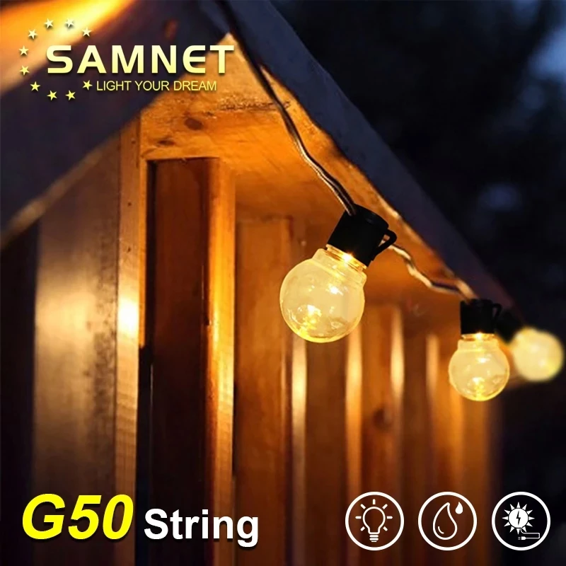 

10M 30LED Solar Power LED Decorative light String With 10/20 LED Globe Bulbs Fairy lights Garland Garden Outdoor Decoration lamp