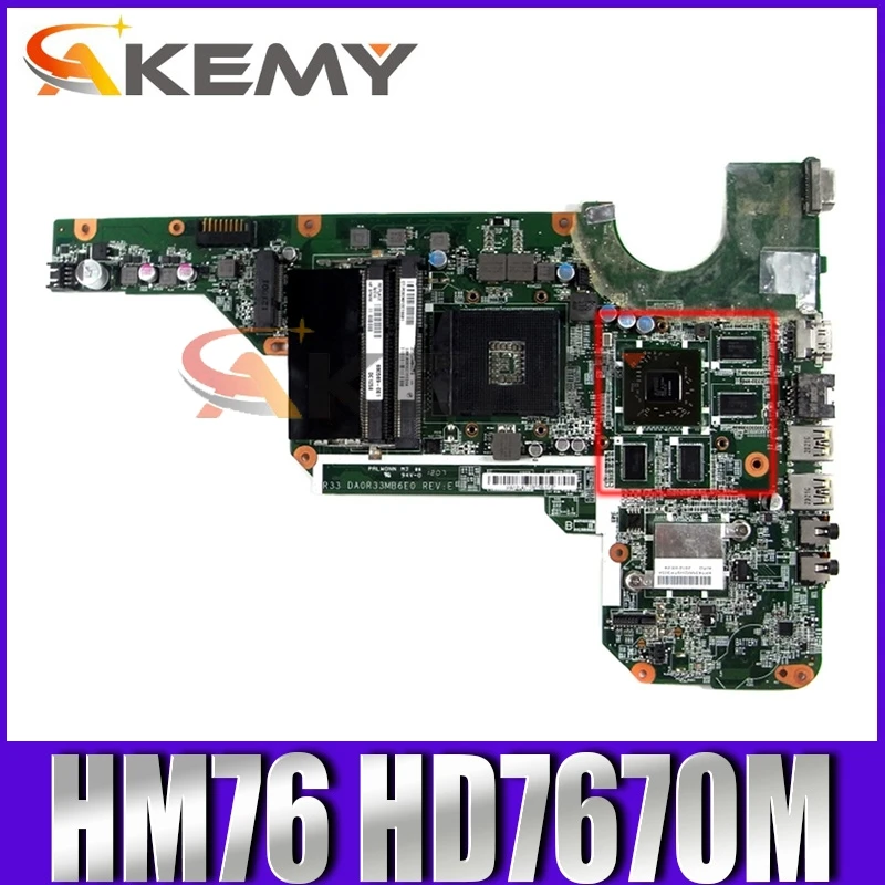 

motherboard 680570-501 680570-001 for HP Pavilion G4 G4-2000 G6 G6-2000 G7 G7-2000 R33 DA0R33MB6F1 HM76 HD7670M 100% working