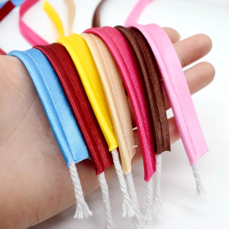 Лента из сатина и полиэстера длина 12 мм цвет в ассортименте | Дом сад