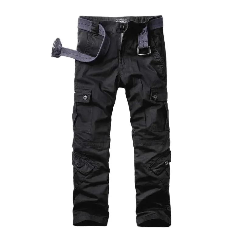 Модные свободные мешковатые брюки карго мужские повседневные хлопковые с