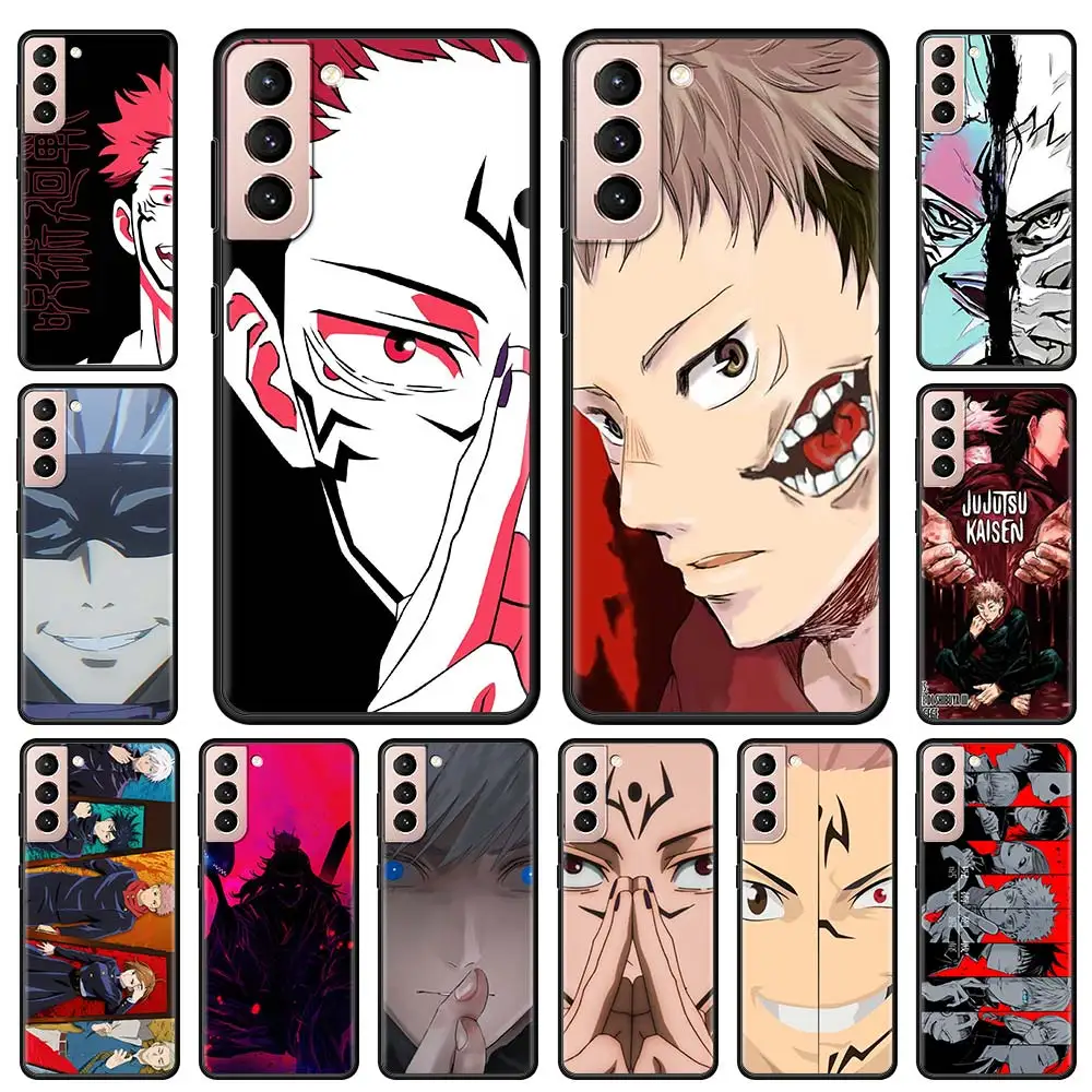 

Jujutsu Kaisen Yuji Itadori Fushiguro Case Cover for Samsung Galaxy S21 S20 Ultra S10 Lite S9 S8 Plus S20 FE S10e Soft Coque