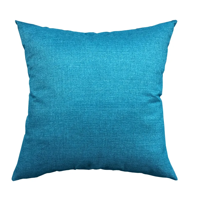 Nola Faux Linen Throw Pillow Cover Home Decorative Pillowcase for Sofa Cafe Modern Solid Color Cushion Square Case | Дом и сад