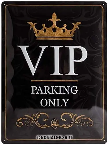 

23149 Tin Sign VIP Parking Only 30x40 cm