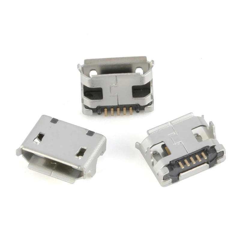 60pcs/lot 5 Pin SMT Socket Connector Micro USB Type B Female Placement 12 Models SMD DIP Socket Connector images - 6