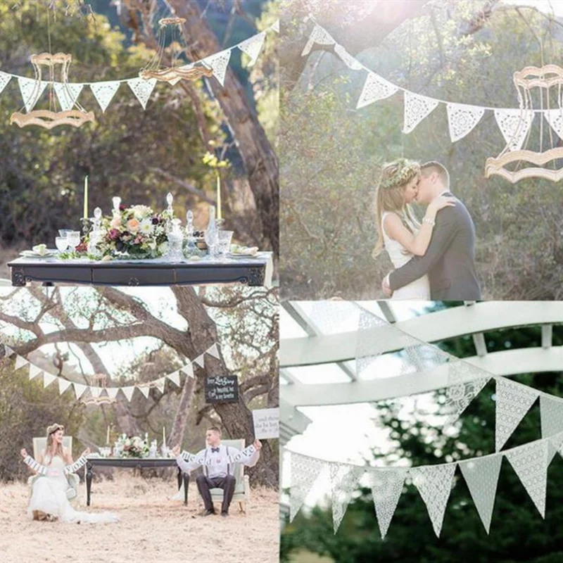 Бесплатная доставка Винтажный кружевной баннер с флагом 290 см 11 шт. вечерние