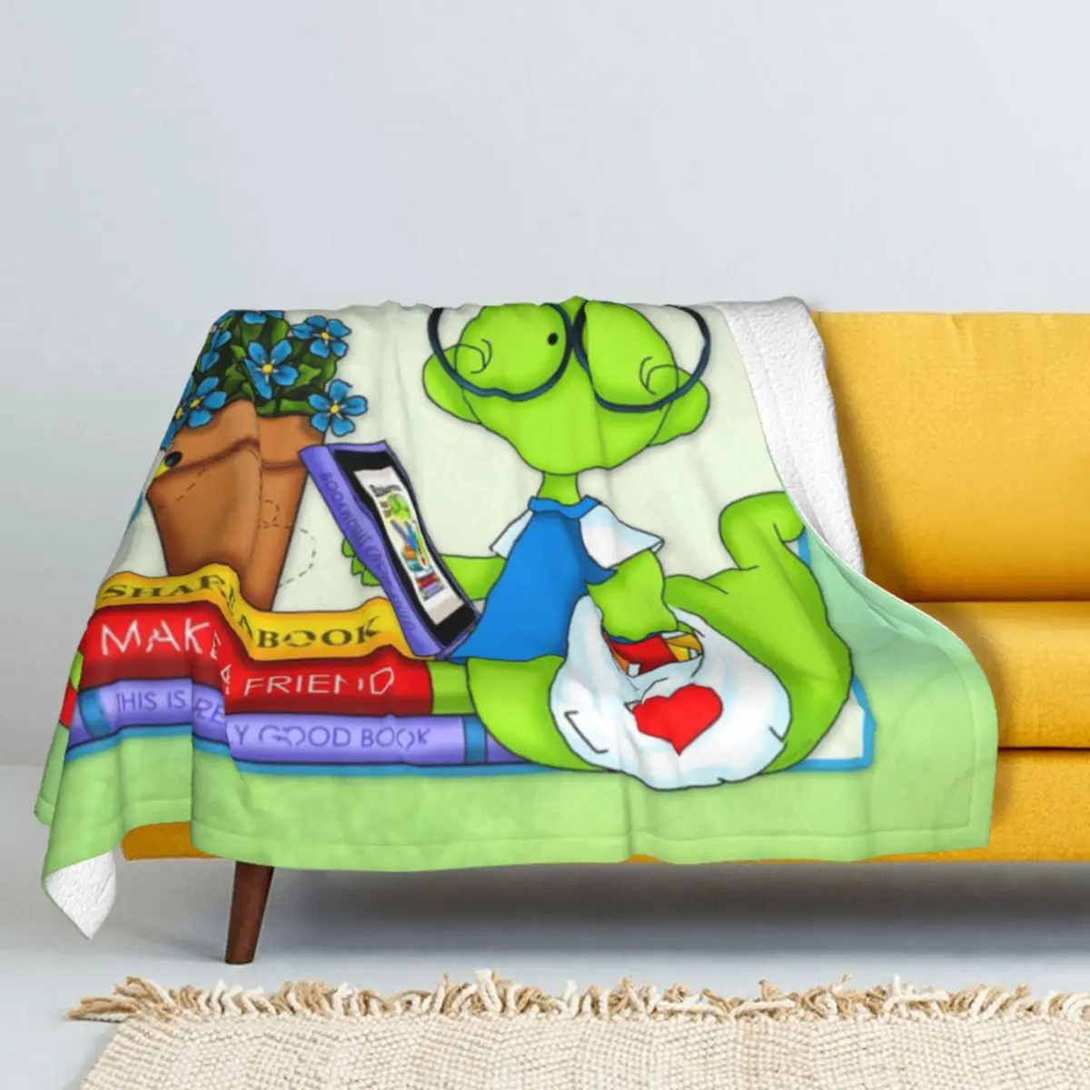 

Зимнее утолщенное Двухслойное шерстяное одеяло BOOKWORM, Коралловое Флисовое одеяло, мягкая подкладка для кровати, детский день рождения