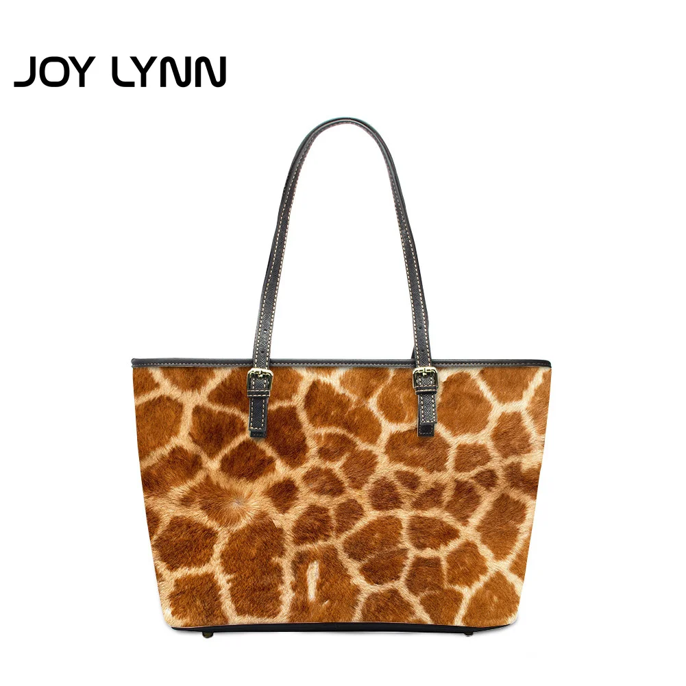 

JOY LYNN Leopard Print Fashion Women Handbags Large Capacity Travel Shopping Shoulder Bags Hot Style Beach Waterproof Tote Bags