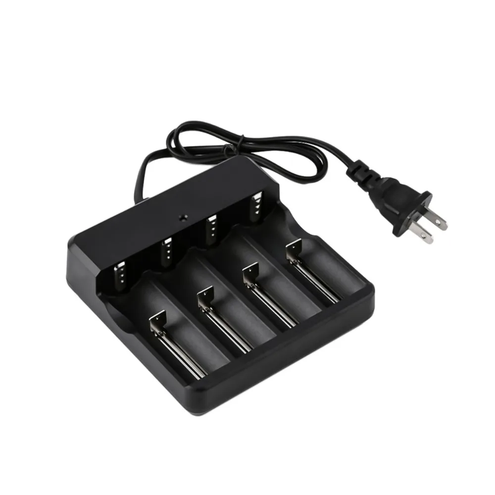 

4 Slots Rechargeable Battery Charger With 4 LED Indicators 18650 Battery Chargers For 3.7V 18650 Batteries