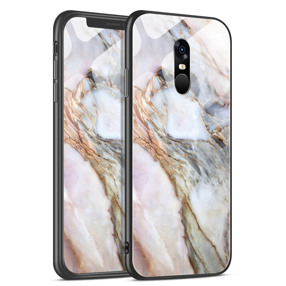 W222 Для Xiaomi Redmi Note 4/4X роскошный чехол из закаленного стекла для Remi Note 4 Pro CN Version/4 Gobal Version Fashion Soft Edge Shell - Цвет: W222