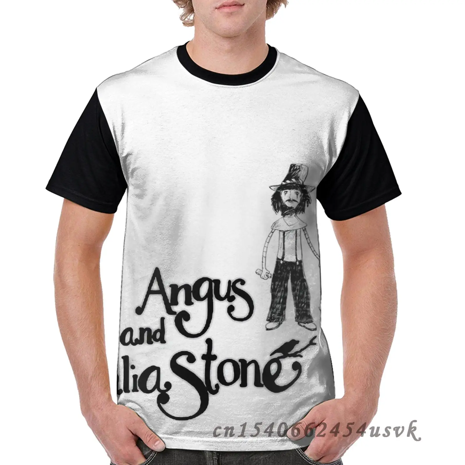Забавная семейная сочетающаяся одежда мужская футболка Ангус и Юлия камень