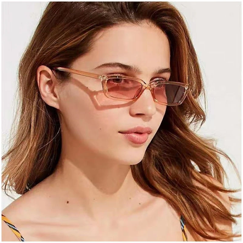 

New ocean film small frame sunglasses men's and women's fashion versatile Street Photo transparent show sunglasses 97033