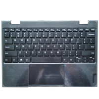 new laptop englishus keyboard for lenovo notebook 100e 2nd gen with palmrest upper cover case 5cb0t77532