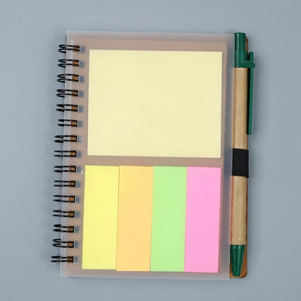 Stripe Спиральный блокнот наклейки для дневника Journal Cuadernos Y Libretas Defter с ручкой Note Book notebook s planifador Semanal Notepad - Цвет: Stripe