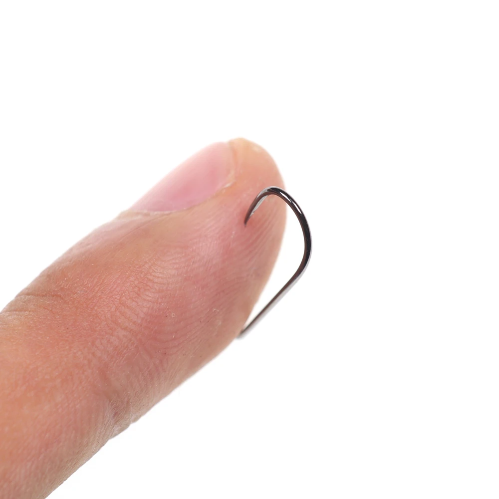 20 штук черный Никель Без Бородки стример Stonefly большой Нимфы мушек крючок из