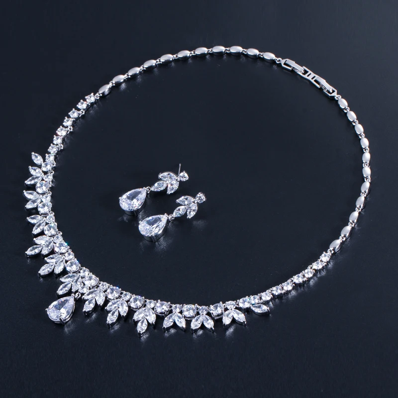 ThreeGraces Роскошные маркизы форма кубического циркония кристалл большая капля воды