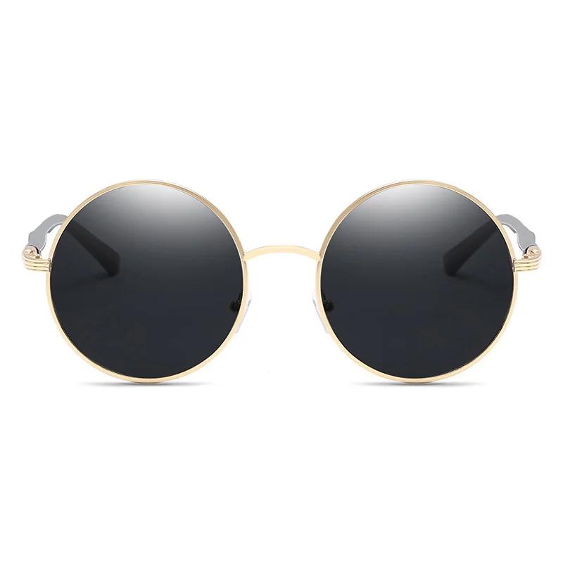 

Metal Round Sunglasses Men Women Vintage Brand Design Sun Glasses Fashion Color Film Gradient Eyewear UV400