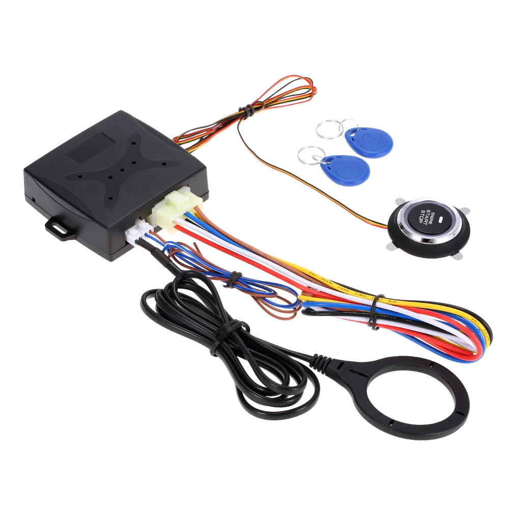 Кнопка запуска автомобильного двигателя RFID Блокировка стартер зажигания Go