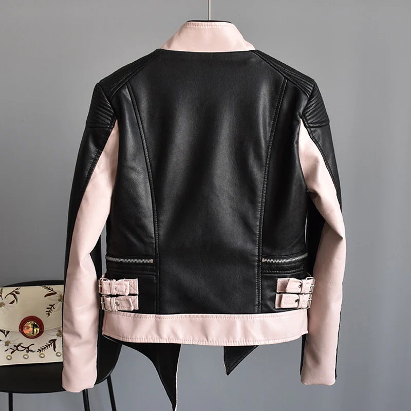 Fitaylor женская короткая куртка из мягкой искусственной кожи асимметричная