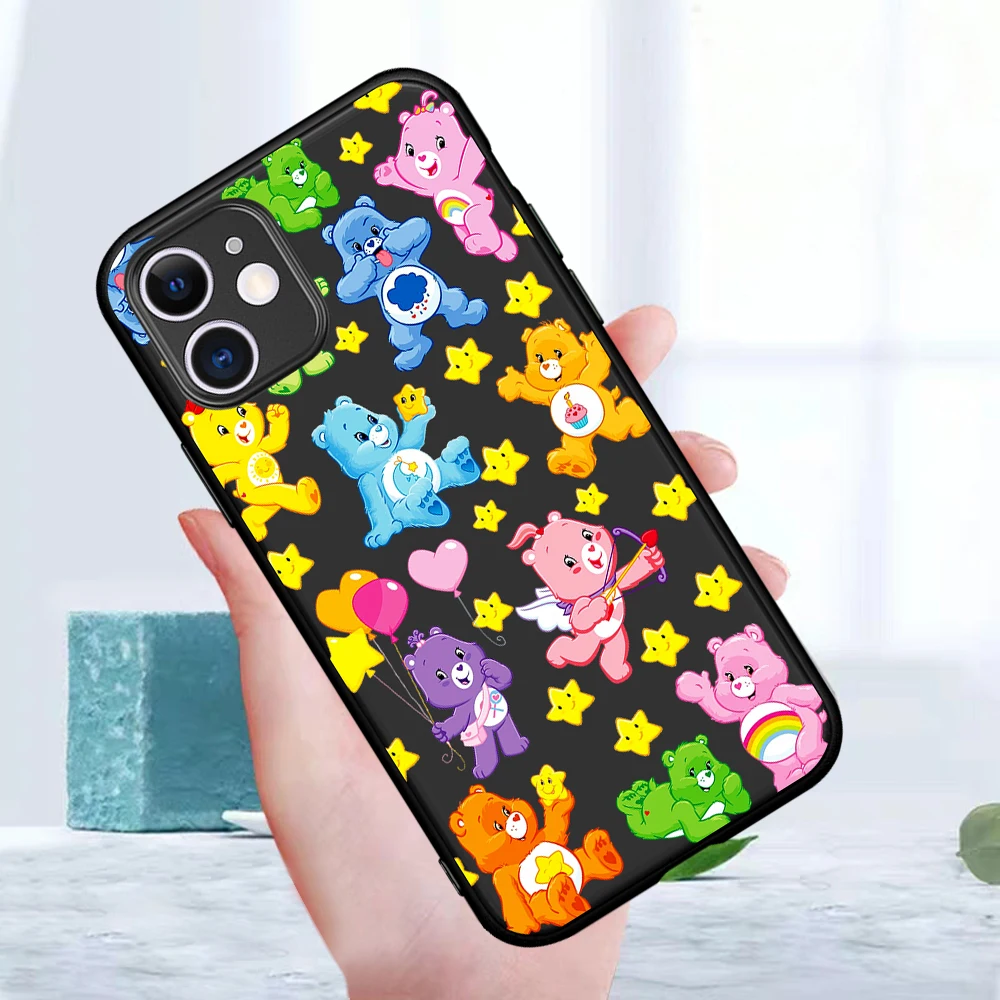 

Capinha Cartoon Cute Bear Rainbow Phone Case for IPhone 12 Mini 5 6 6S 7 8 SE Plus X XS XR 11 Pro Max Coque Funda Silicone Cover