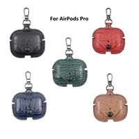 anti lost earphone case for apple airpods pro keychain crocodile pattern earbuds cases protective cover for airpods 2 pouch bag