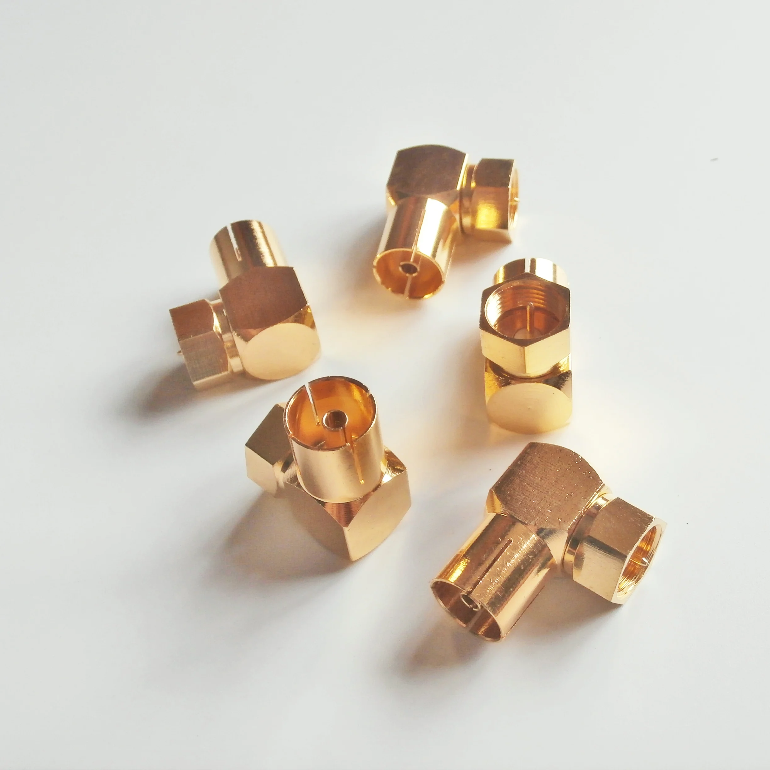 1X шт F до IEC DVB-T ТВ контактный разъем PAL гнездовой с прямым углом 90 градусов