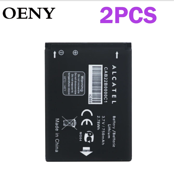 2 шт. CAB0400000C1 Батарея для ALCATEL One Touch POP 103 103A 105 105A OT 2012D CAB3010010C1 CAB30M0000C1 CAB2170000C1