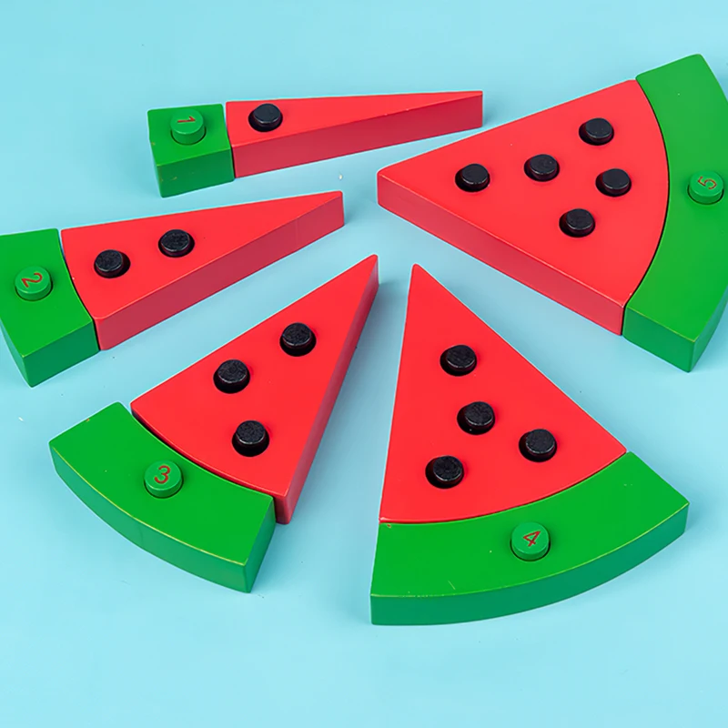 

Puzzle Toys Watermelon Threading Training Hand-Eye Coordination Montessori Children Enlightenment Educational Toys Kids Gift