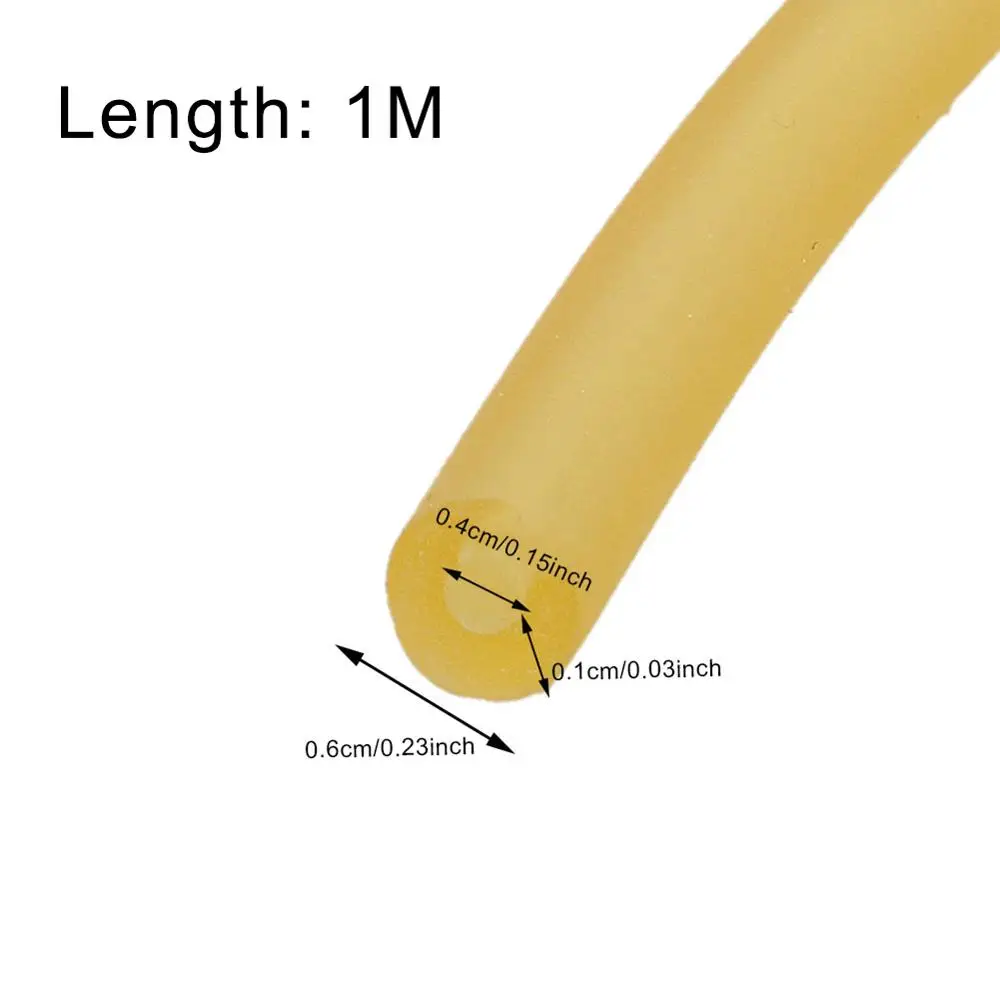 Latex 1M Elasticity Tube Fishing Fumbled Rope Slingshot Rubber Fitness Cross Fit Bands 4060 Hunting Accessories | Спорт и