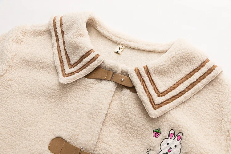 

Autumn Winter Cotton Clothing Women's Clothing 2020 Coat Button Three-dimensional Fluff Particles Regular Cotton Material
