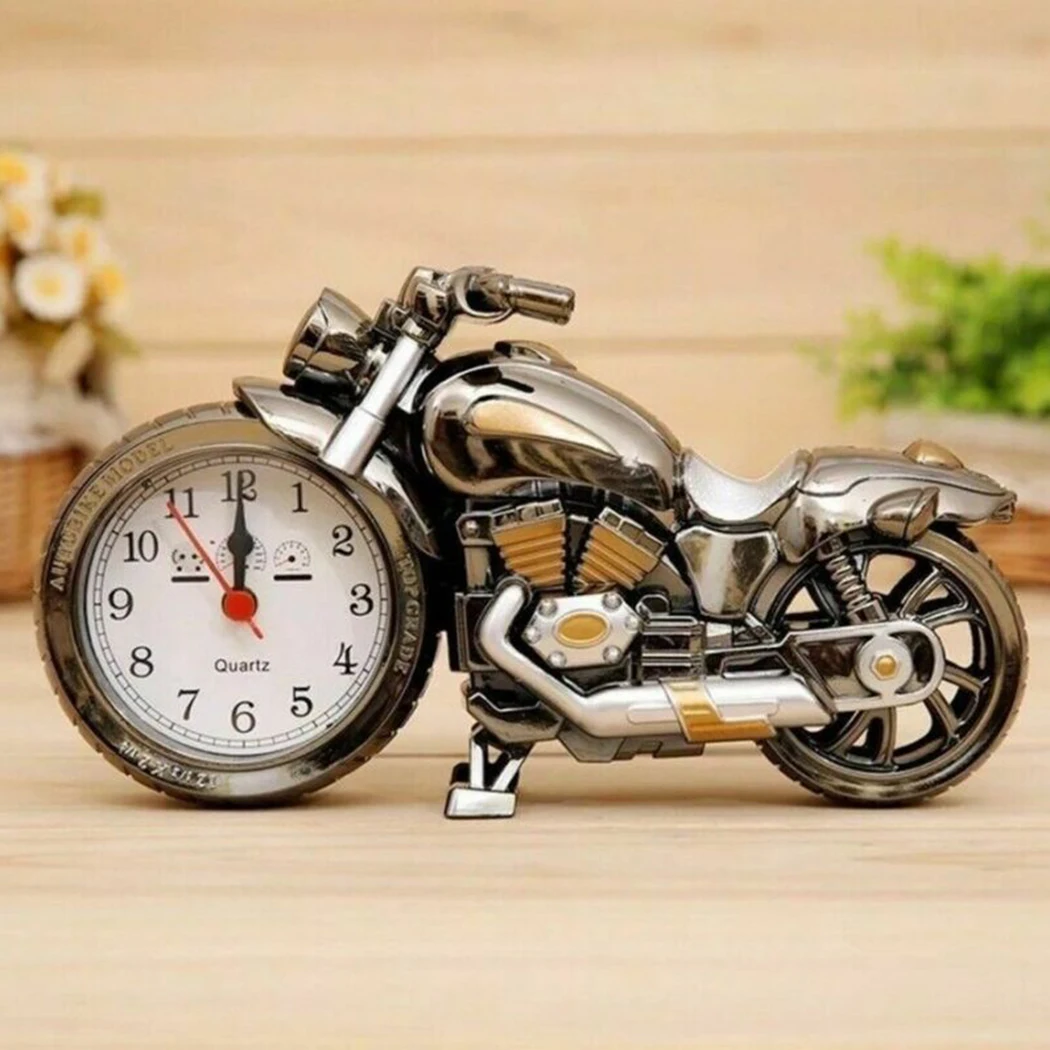 

Motorcycle Alarm Clock Motorbike Quartz Desktop Home Decor Xmas Gift Room