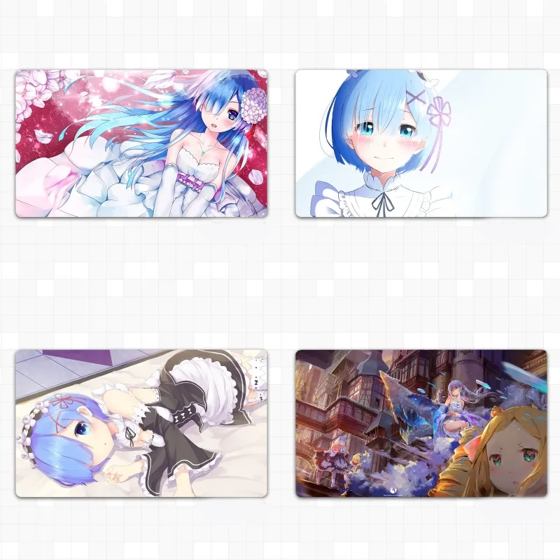 1 шт. коврик для мыши с рисунком аниме Re:Life in A Different World from Zero Ram Rem|Реквизит костюмов|