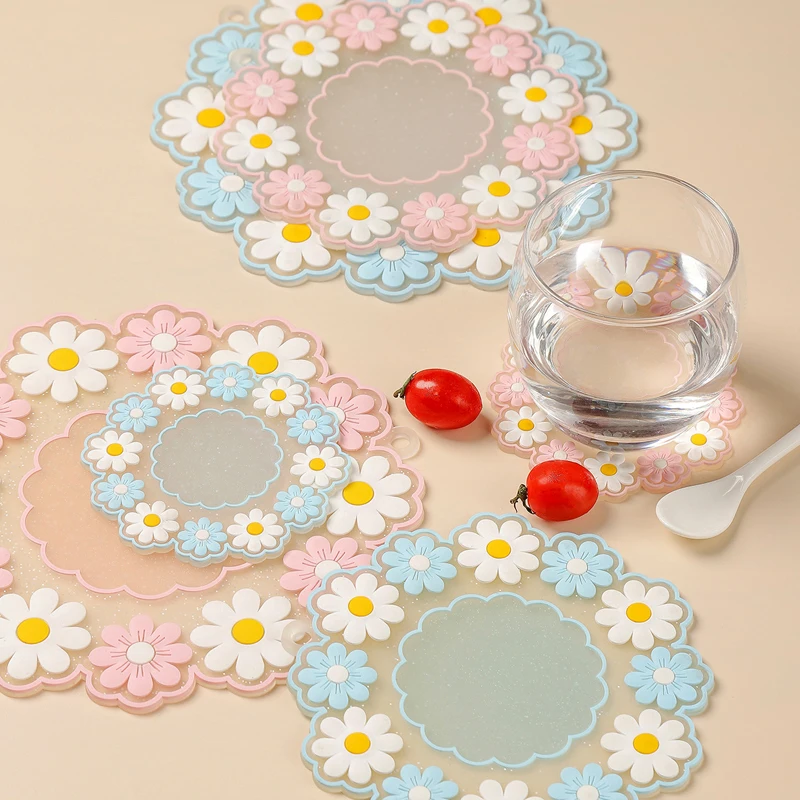 1pc Japan Style Cherry Blossom Heat Insulation Table Mat Family Office Anti-skid Tea Cup Milk Mug Coffee Coaster | Дом и сад