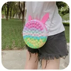 Новое поступление, силиконовая сумка, кошелек, Пузырьковые игрушки, сжимаемые сумки через плечо с защитой от стресса для девочек